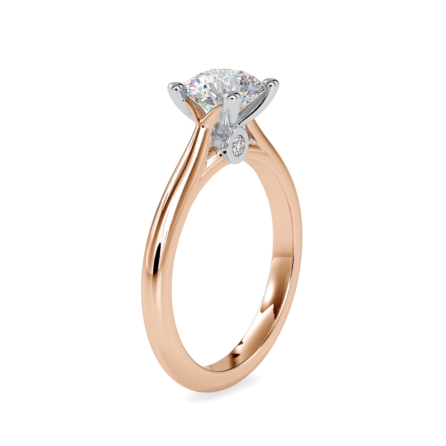Solitaire 0.84CT Round Diamond Engagement Ring  customdiamjewel   