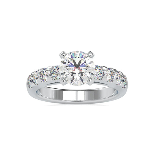 2.30CTW Round Diamond Eternity Ring  customdiamjewel 10KT White Gold VVS-EF