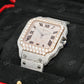 VVS Moissanite Cartier Hip Hop Rapper Watch customdiamjewel