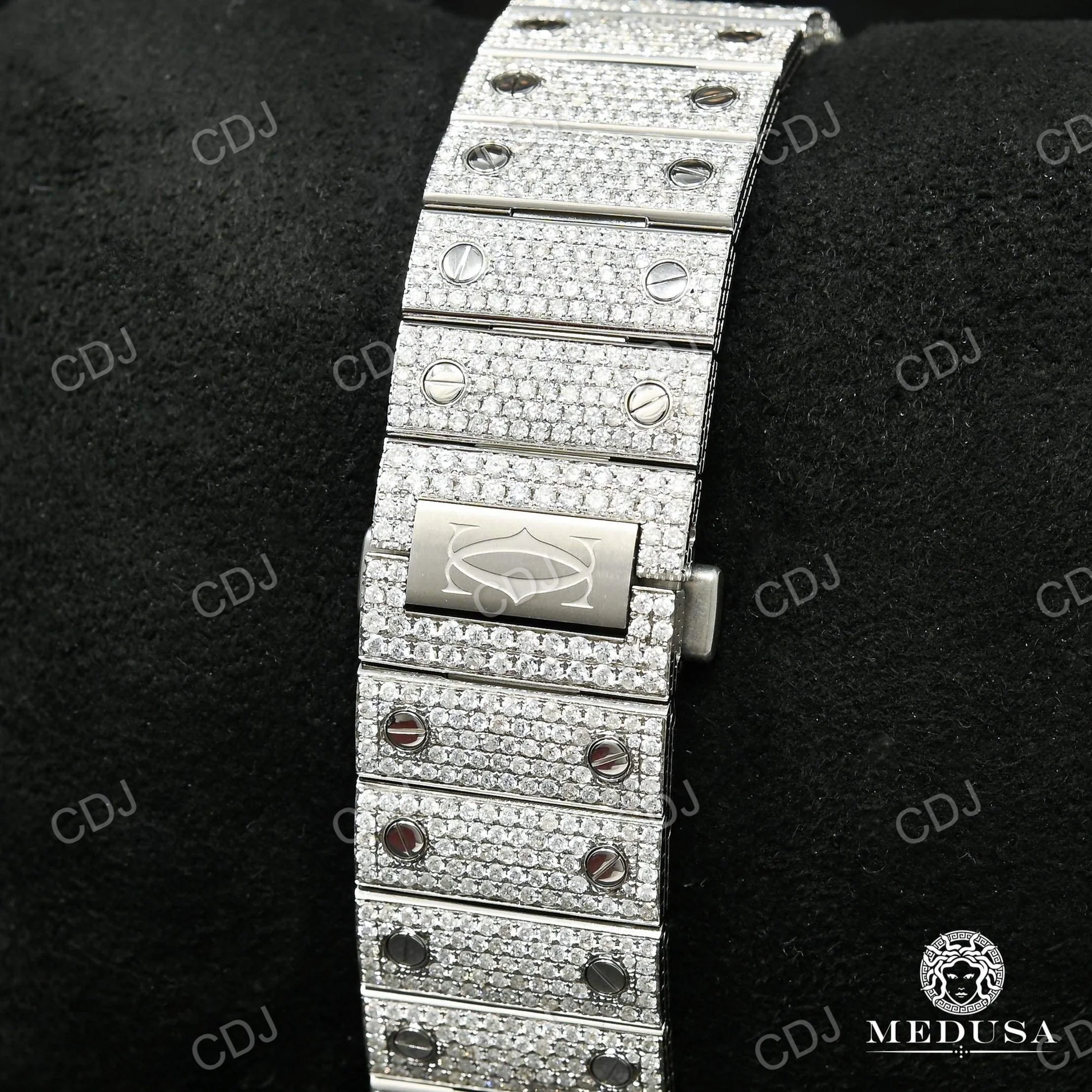 VVS Moissanite Cartier Hip Hop Rapper Watch customdiamjewel