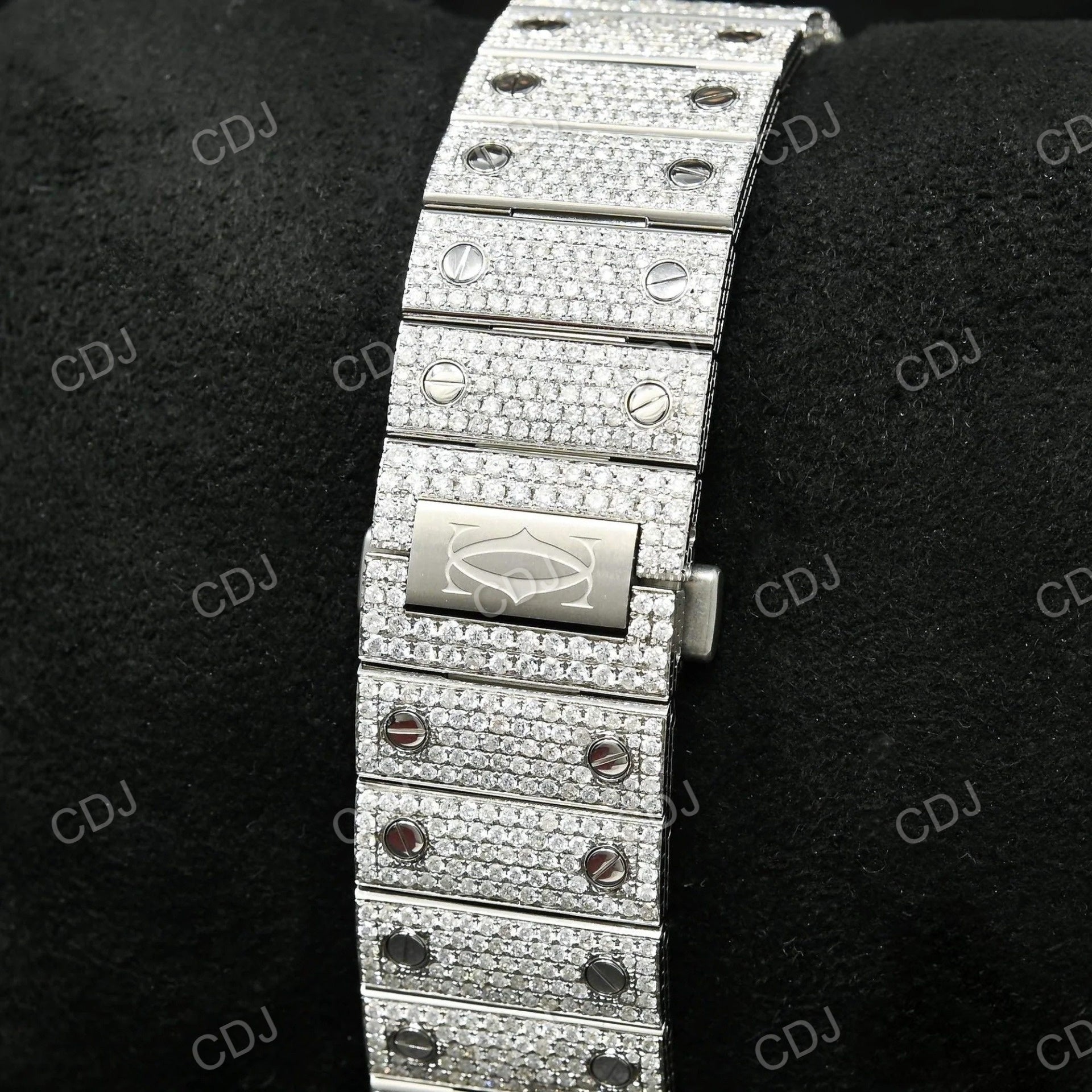VVS Moissanite Cartier Hip Hop Rapper Watch customdiamjewel