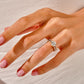 1.92CTW Round Minimalist Moissanite Engagement Ring Set  customdiamjewel   
