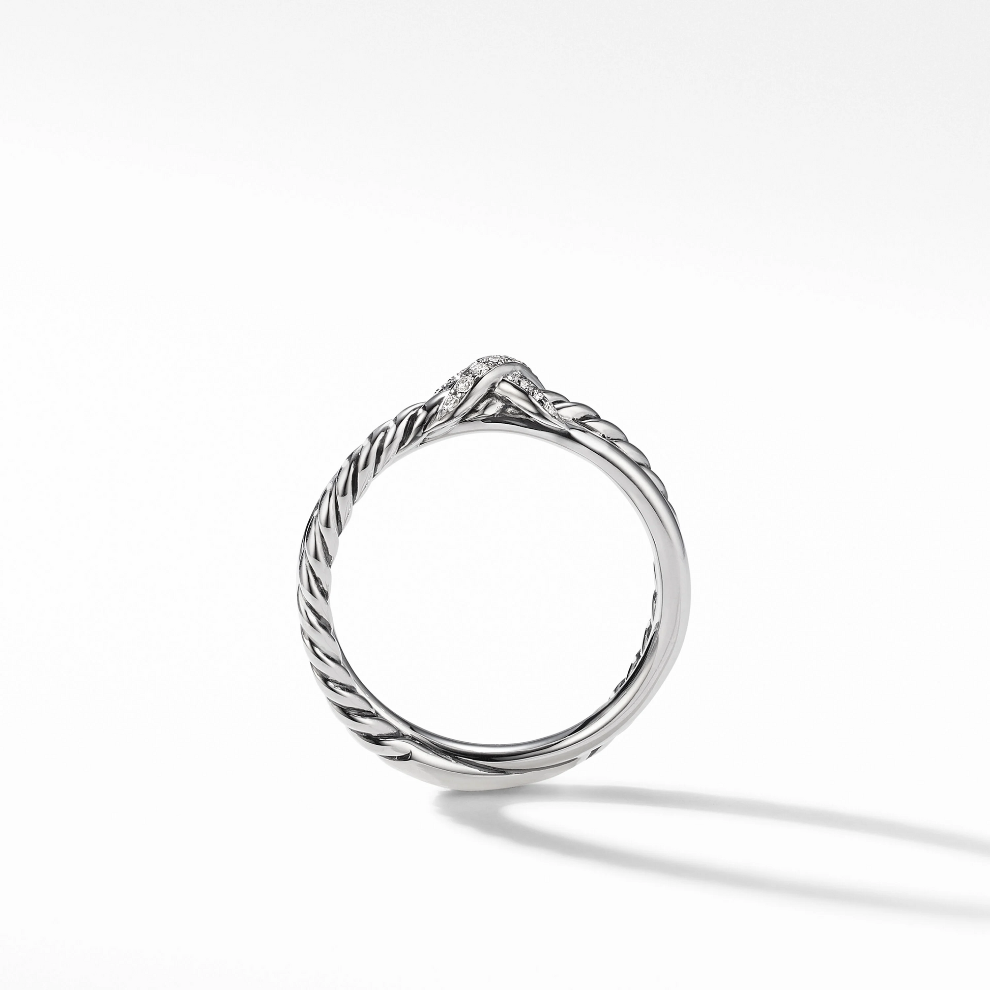 Petite X with Pave Round Lab Grown Diamond Ring  customdiamjewel   