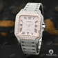 VVS Moissanite Cartier Hip Hop Rapper Watch customdiamjewel