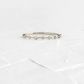 0.14 CTW Round Cut Half Eternity Natural Diamond Ring  customdiamjewel 10KT White Gold VVS-EF
