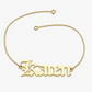 Unique Custom Name Bracelet in Yellow Gold  customdiamjewel   