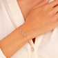 Unique Custom Name Bracelet in Yellow Gold  customdiamjewel   