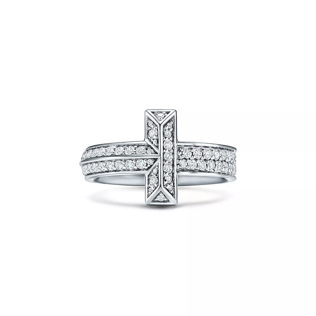 0.54 CTW Natural Diamond Bar Engagement Ring