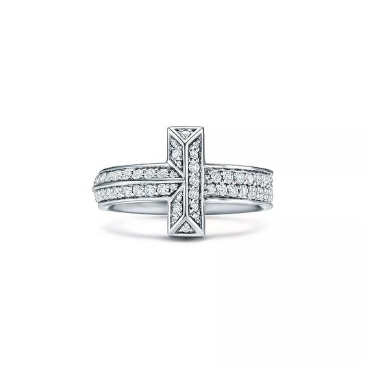 0.54 CTW Natural Diamond Bar Engagement Ring  customdiamjewel 10KT White Gold VVS-EF