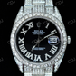 41mm Rolex Datejust Iced out Moissanite men's Watch customdiamjewel