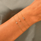 14k Solid Gold Simple Moissanite Name Bracelet  customdiamjewel   