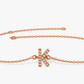 Natural Diamond Name Bracelet  customdiamjewel 10 KT Solid Gold Rose Gold VVS-EF