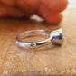 Blue or Green 2 CT Portuguese Cut Moissanite Bezel Set Engagement Ring  customdiamjewel   