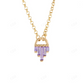 Lilac Sapphires Diamond Necklace