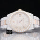 Two Tone Moissanite Hip Hop Rolex Watch customdiamjewel