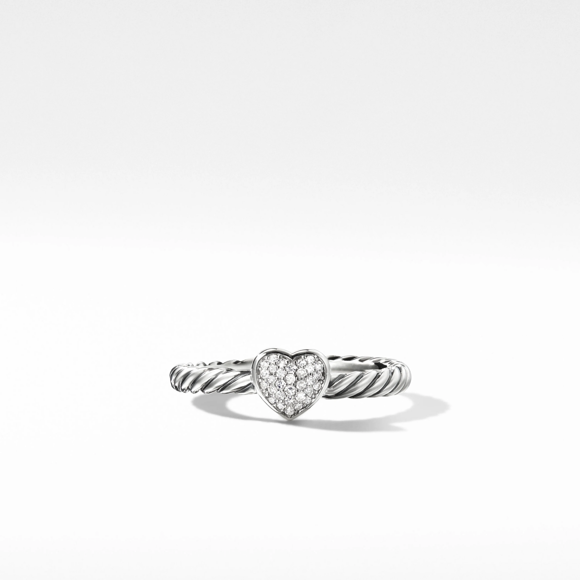 0.05CTW Natural Diamond Heart Cut Engagement Pave Ring  customdiamjewel   