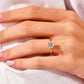 Solitaire 1.5 CT Round Moissanite Engagement Ring Set  customdiamjewel   