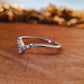 0.06CT Marquise Cut Curved Moissanite Wedding Band