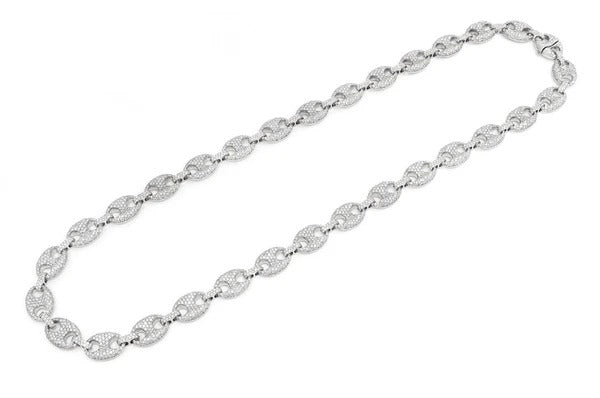 Diamonds Mariner Cuban Link Chain Necklace  customdiamjewel   