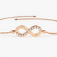 14k Solid Gold Infinity Moissanite Bracelet for Women  customdiamjewel Sterling Silver Rose Gold VVS-EF