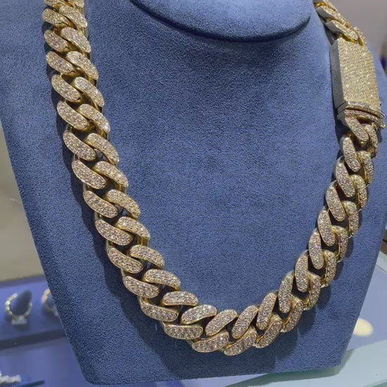 Miami Cuban Link Chain Hip Hop Necklace customdiamjewel