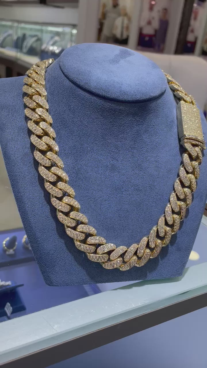 Miami Cuban Link Chain Hip Hop Necklace customdiamjewel