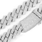 3 Row Diamond Cuban Chain Hip Hop Necklace  customdiamjewel   
