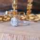 4.20CT Classic Asscher Cut Moissanite Wedding Ring