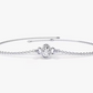 Bezel Set Diamond Bracelet for Women  customdiamjewel 10 KT Solid Gold White Gold VVS-EF