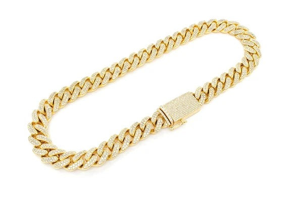 Miami Cuban Link Chain Hip Hop Necklace  customdiamjewel   