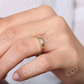 14k Solid Gold Baguette Diamond Solitaire Wedding Ring  customdiamjewel   