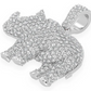 1.75CTW Round Diamond Rhinoceros Pendant  customdiamjewel   