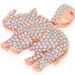 1.75CTW Round Diamond Rhinoceros Pendant  customdiamjewel   