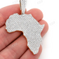 7.00CTW Africa Continent Solid Gold Diamond Pendant customdiamjewel