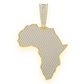 7.00CTW Africa Continent Solid Gold Diamond Pendant customdiamjewel