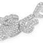 White Gold Peace Sign Mic Diamond Pendant customdiamjewel