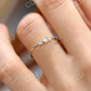 0.14CTW Three Stone Round Brilliant Cut Lab Grown Diamond Ring  customdiamjewel   