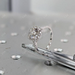 2.0CT Round Halo Moissanite Engagement Ring  customdiamjewel   