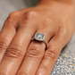 2.0CT Round Halo Moissanite Engagement Ring  customdiamjewel   