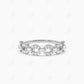 0.42CTW Lab Grown Diamond Wedding Band  customdiamjewel Sterling Silver White Gold VVS-EF