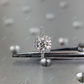 2.0CT Round Halo Moissanite Engagement Ring  customdiamjewel   