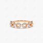 0.42CTW Lab Grown Diamond Wedding Band  customdiamjewel Sterling Silver Rose Gold VVS-EF