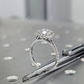 2.0CT Round Halo Moissanite Engagement Ring  customdiamjewel   