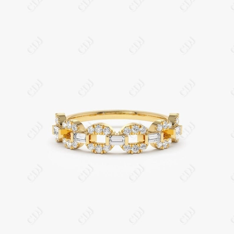 0.42CTW Lab Grown Diamond Wedding Band  customdiamjewel Sterling Silver Yellow Gold VVS-EF
