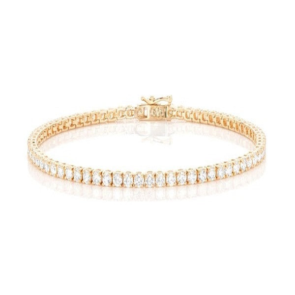 Lab Grown Diamond Prong Set Tennis Bracelet  customdiamjewel   