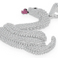 6.00CTW Snake Scales Emoji Cluster Diamond Pendant  customdiamjewel   