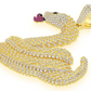 6.00CTW Snake Scales Emoji Cluster Diamond Pendant  customdiamjewel   