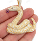 6.00CTW Snake Scales Emoji Cluster Diamond Pendant  customdiamjewel   