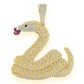 6.00CTW Snake Scales Emoji Cluster Diamond Pendant  customdiamjewel   