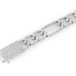 Moissanite Diamond Figaro Link Bracelet  customdiamjewel   